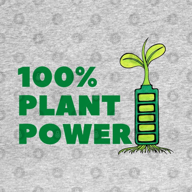 Run 100% On Plant Power Fun Vegan by Green Paladin